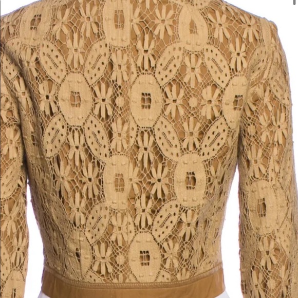 SCHUMACHER OPEN BROCADE CROPPED JACKET - Picture 3 of 9